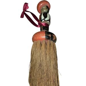 Vintage Mexician Figural Clothes Brush